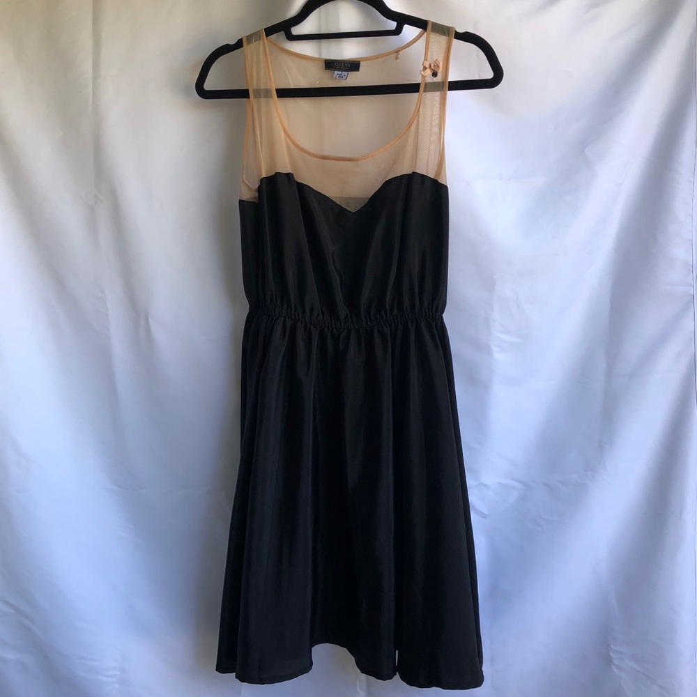 Guess black and sheer dress